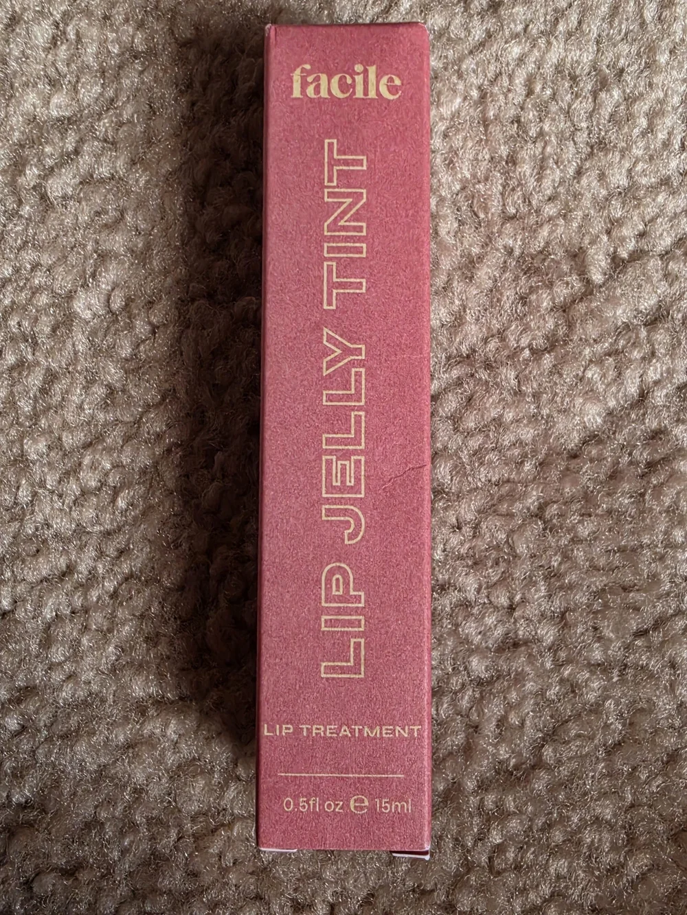 Facile Lip Jelly Tint Lip Treatment .5fl Oz Rose Pink $14 NIB